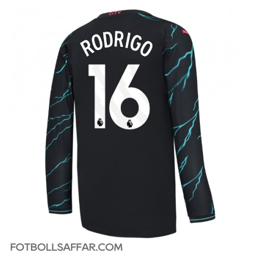 Manchester City Rodri Hernandez #16 Tredjeställ 2023-24 Långärmad